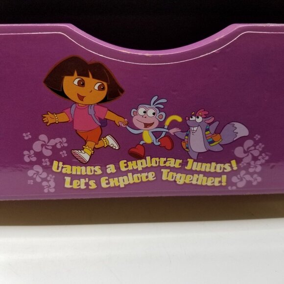 Vintage Dora the Explorer Wooden Game House Set Checkers Dominoes Bingo Cards - Picture 3 of 12